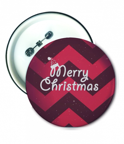 เข็มกลัด พิมพ์โลโก้ Merry christmas Badge